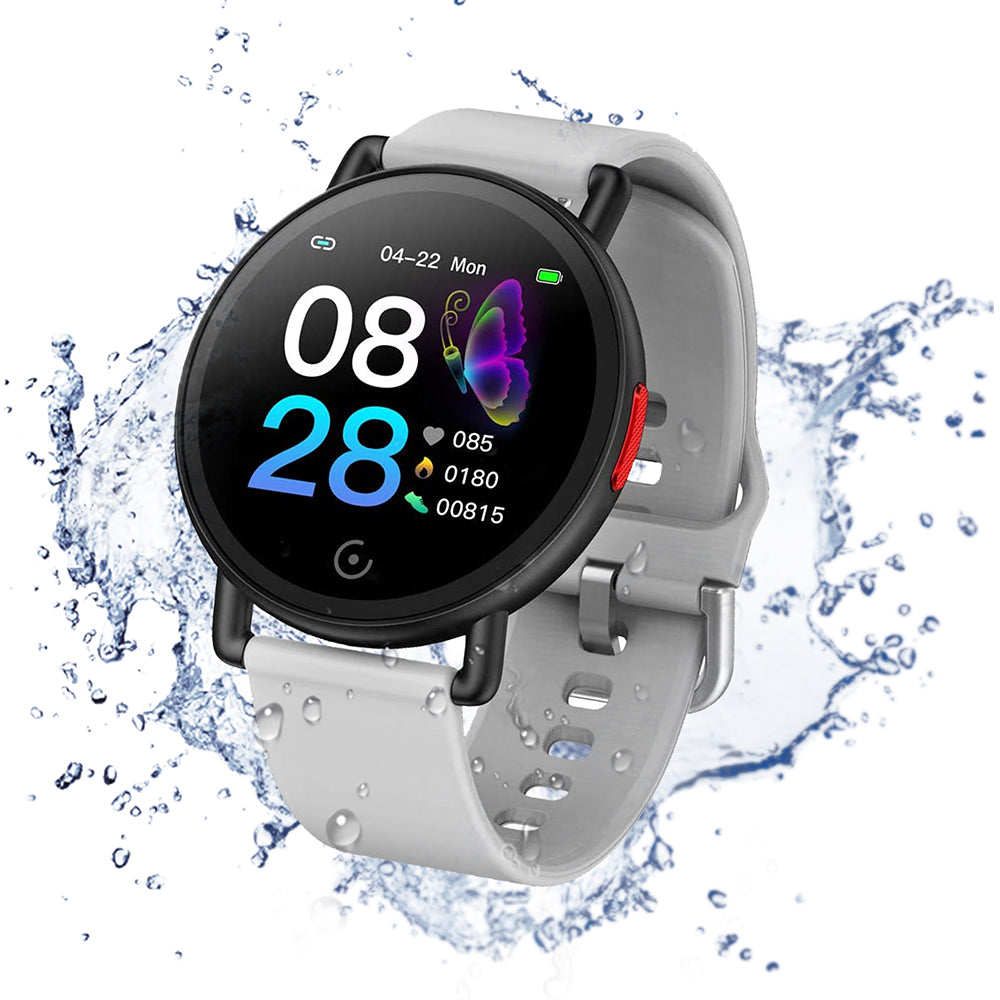 Smartwatch (Heart Rate Sleep Calorie Counter, Waterproof for Android and iOS)